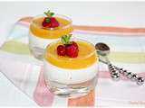 Délice de pannacotta à la mangue