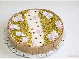 Entremet fleuri spéculoos fromage blanc