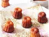 Mini cannelés au caramel au beurre salé