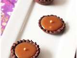 Mini tartelettes cacao caramel au beurre salé