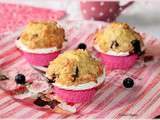 Muffins crumble citron et myrtilles