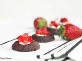 Nids au chocolat et fraises