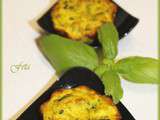 Petits flans courgettes, curry et féta