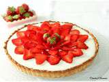 Tarte aux fraises et mousse au chocolat blanc