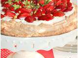 Tarte meringuée aux fraises