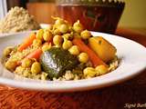 Couscous végétarien au quinoa et aux pois chiches germés