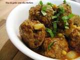 Daoud basha (boulettes libanaises boeuf-agneau en sauce tomate)