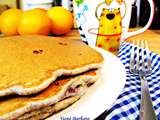 Pancakes au sarrasin, lin et bleuets