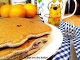 Pancakes au sarrasin, lin et bleuets