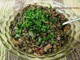 Salade de lentilles tiède