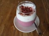 Smoothie à la fraise façon cappucino