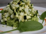 Tartare de courgette à la pomme verte