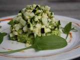 Tartare de courgette à la pomme verte