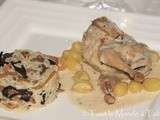 Cailles au Riesling et au raisin