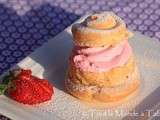 Choux aux fraises et à la chantilly girly