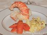 Langouste au court bouillon