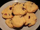 Cookies aux cranberries