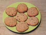 Cookies sablés à la poudre d'amande et aux pétites de chocolat