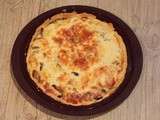 Quiche aux champignons de Paris et mozzarella