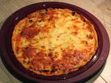 Quiche aux poireaux et cabillaud