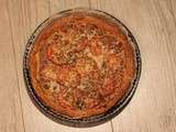 Tarte à la tomate au thon et à la moutarde