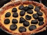 Tarte fine au boudin noir et aux pommes