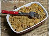 Crumble de courge , cèpes et noix