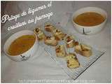 Potage de légumes et croûtons au fromage