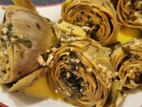 Artichauts à la romaine, carciofi alla romana, la recette emblématique de la capitale italienne