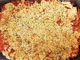 Crumble aux pommes et fraises de Christophe Felder