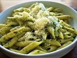 Penne al pesto - pâtes au basilic maison