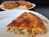 Tourte feuilletée poires et roquefort, le mariage parfait