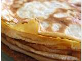 Crêpes salées, la pâte