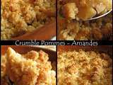 Crumble aux pommes et aux amandes