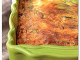 Flan de courgettes et lardons