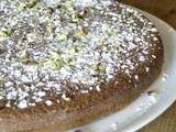 Gâteau à la pistache et au pralin sans farine