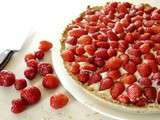 Tarte aux fraises sans produits laitiers