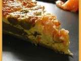 Quiche aux asperges vertes et saumon