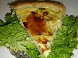 Quiche aux poireaux et magret canard