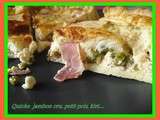 Quiche qui rit aux petits pois et lardons