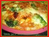 Quiche  qui rit , brocolis, chorizo