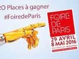 20 places à gagner pour la Foire de Paris 2016