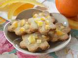 Biscuits à la farine de châtaigne et à l'orange confite