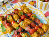 Brochettes de poulet chorizo