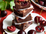 Brownie cerises et cheesecake