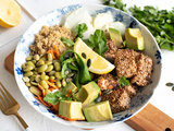 Buddha bowl saumon chou rave avocat