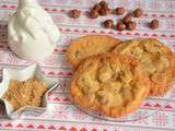 Cookies sucre d’érable noisettes et chocolat au lait