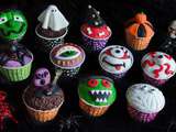 Cupcakes à l’orange décorés pour Halloween