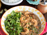 Curry vert de crevettes