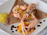 Galette de sarrasin aux langoustines